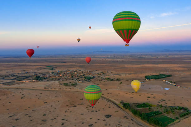 Balloons over the Moroccan landscape
